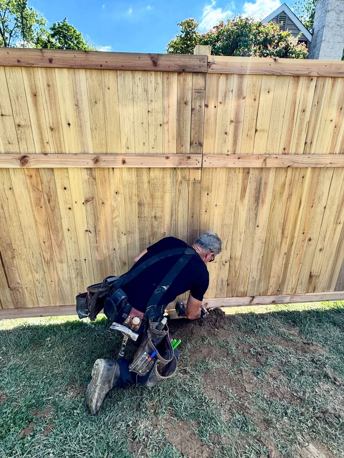 Fence Installation Before